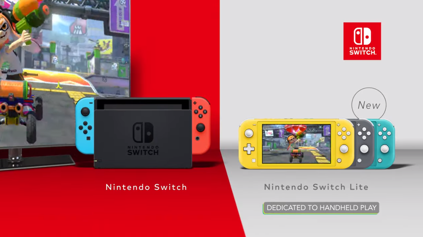 Nintendo Switch and Nintendo Switch Lite