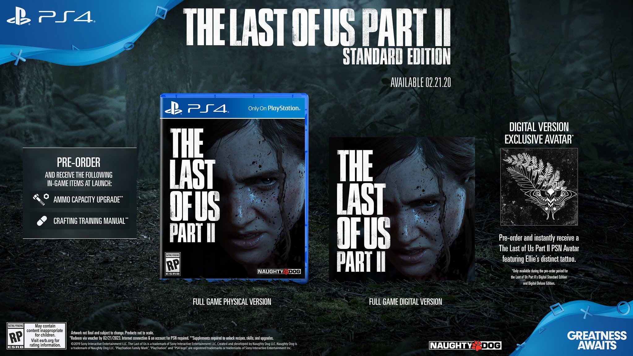 Sony PS4 The Last of Us Part II Ellie Edition Video Game 3004287 - US