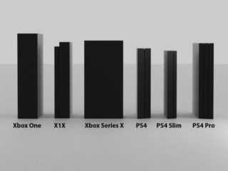 Xbox Series X mock-up images compare size to other consoles