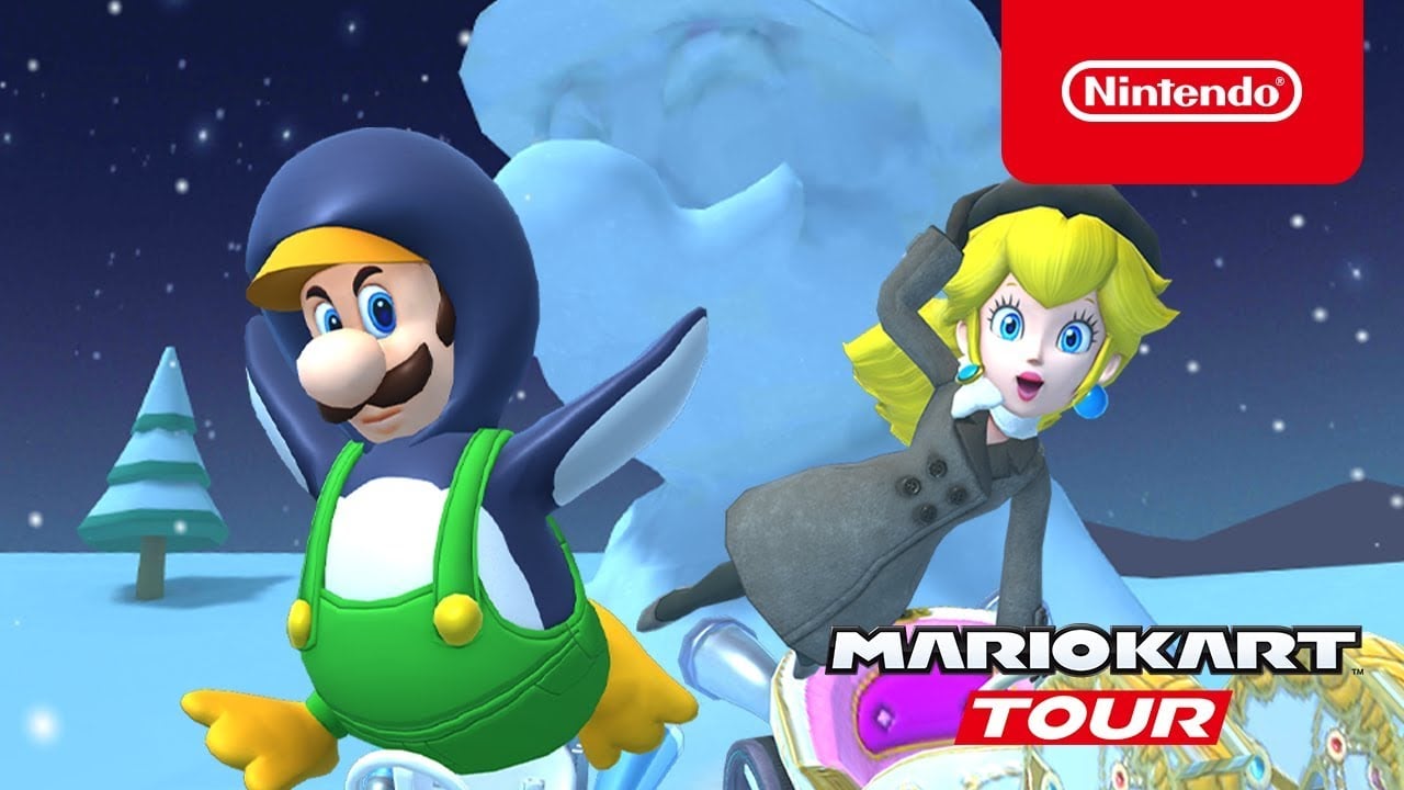 The Holiday Tour begins in the Mario Kart Tour game