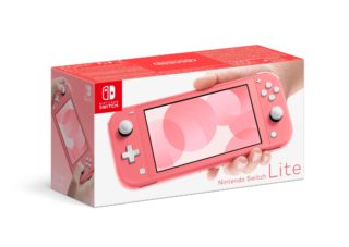 Coral coloured Switch Lite dated for Europe