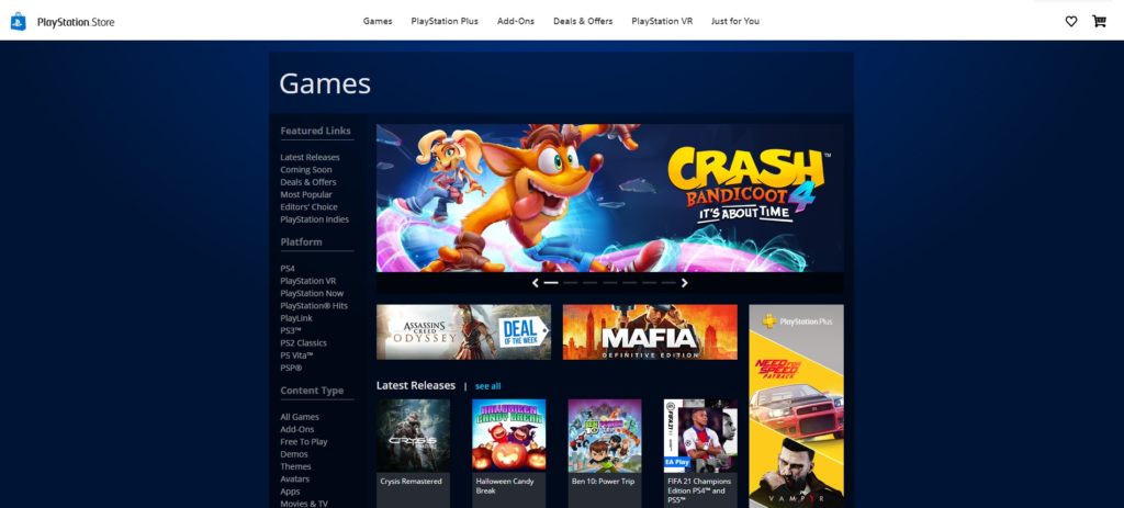 playstation store free to play games