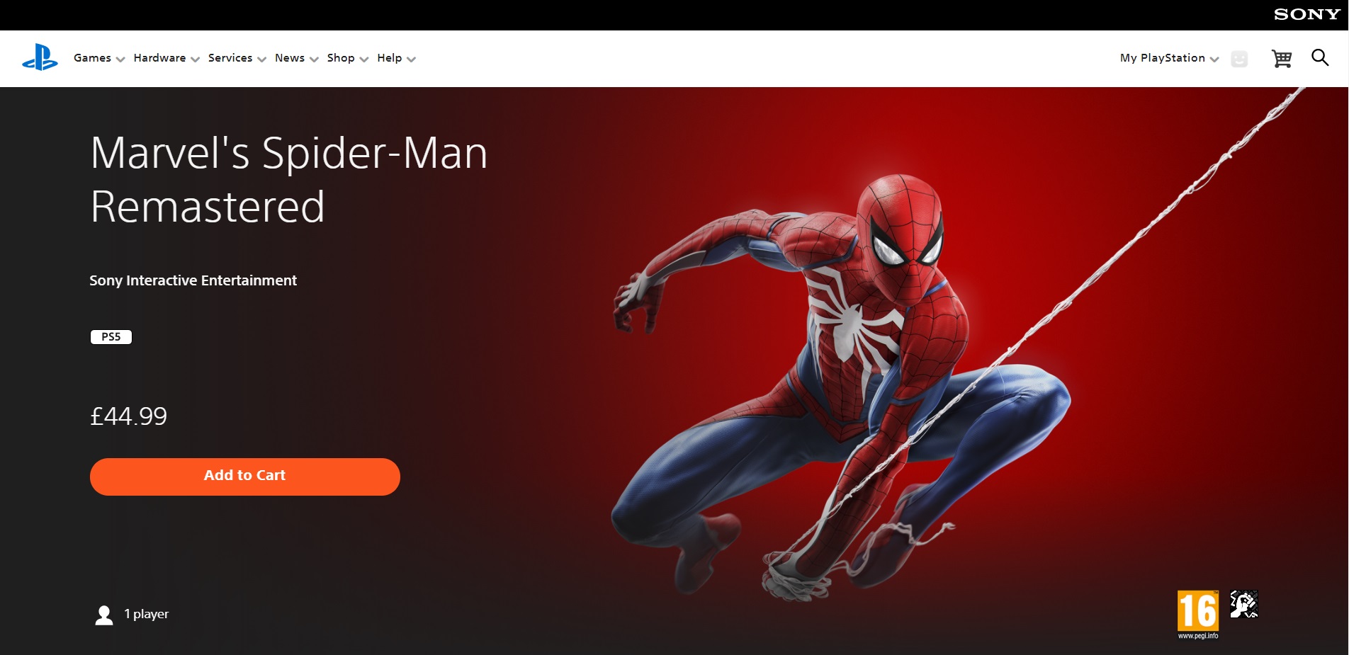 Marvel's Spider-Man Remastered - PC [Steam Online Game Code