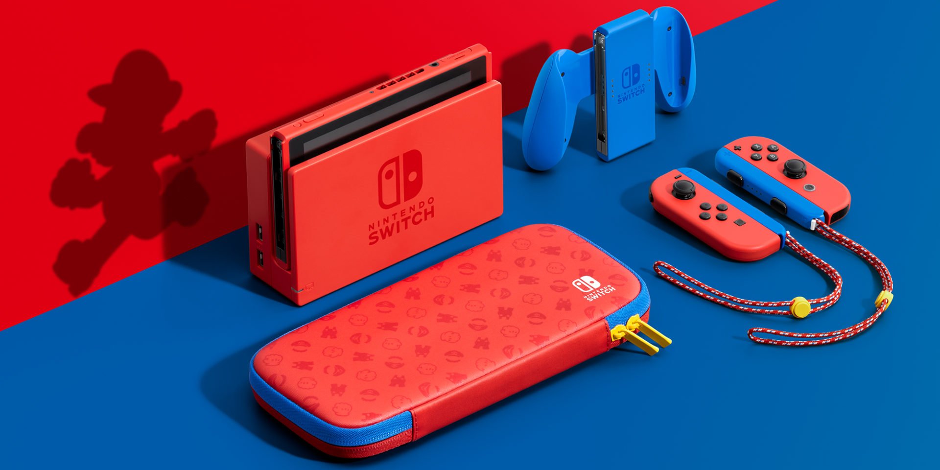 Nintendo’s new Mario edition Switch is the console’s first colour