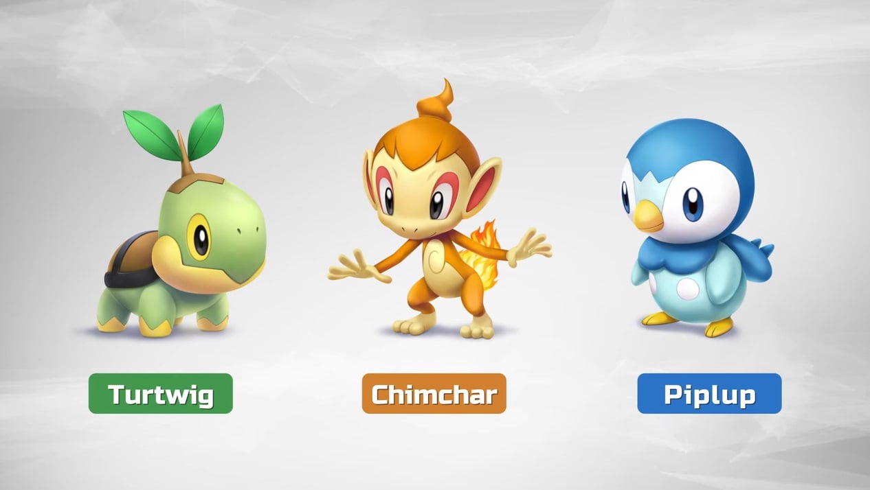 Pokémon Legends: Arceus - Onde encontrar Turtwig, Chimchar e Piplup