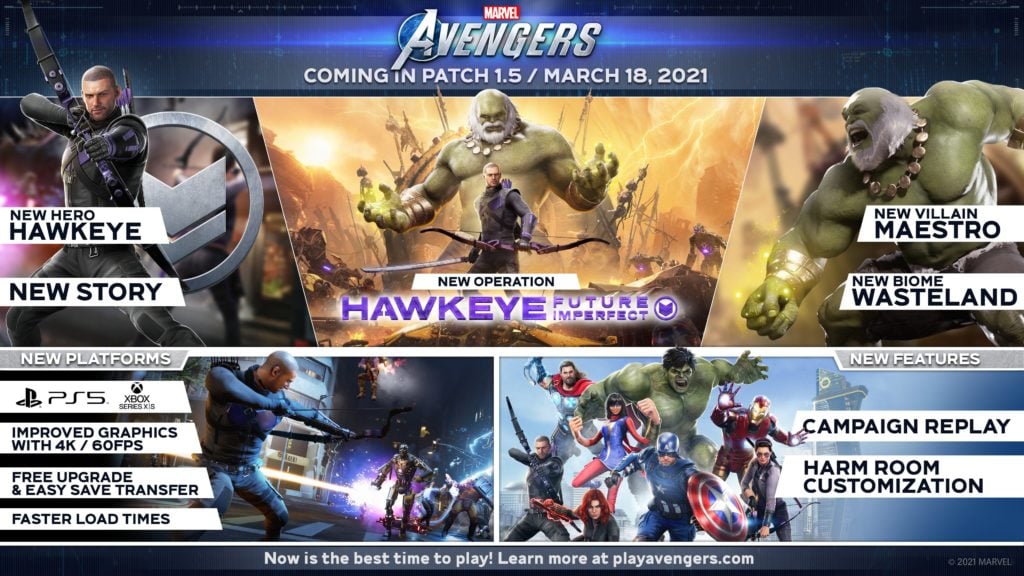 Marvel’s Avengers update to add campaign replay and customisable HARM