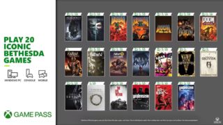 Xbox Games Pass will house 20 Bethesda games from tomorrow