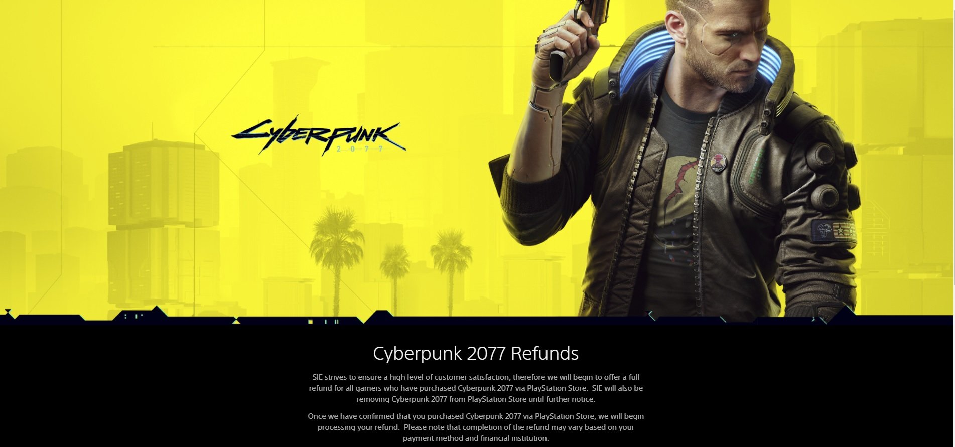 Cyberpunk 2077 returning to PSN on June 21