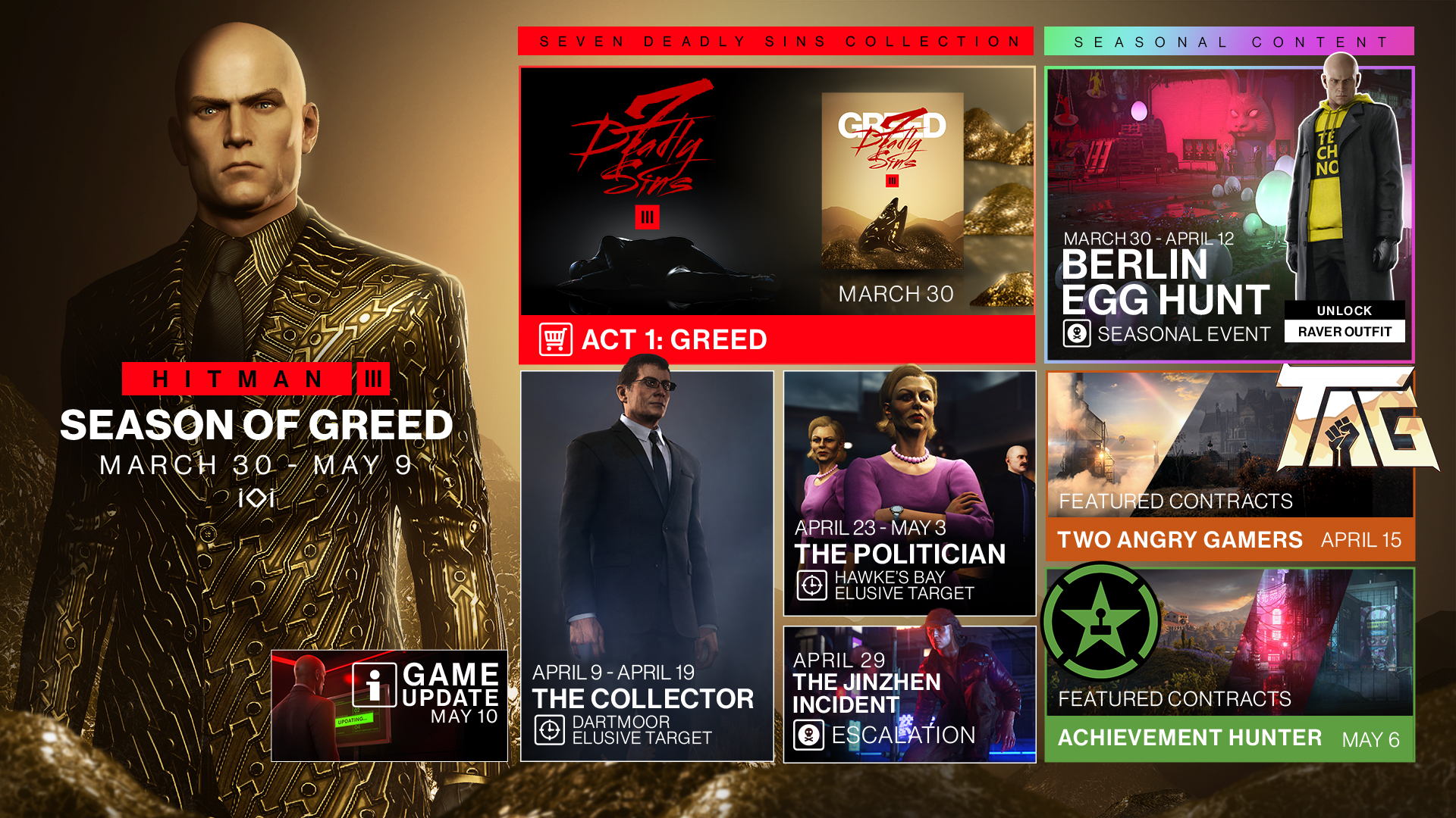 HITMAN 3 & Free Starter Pack Owners Get Free Limited Time Mission