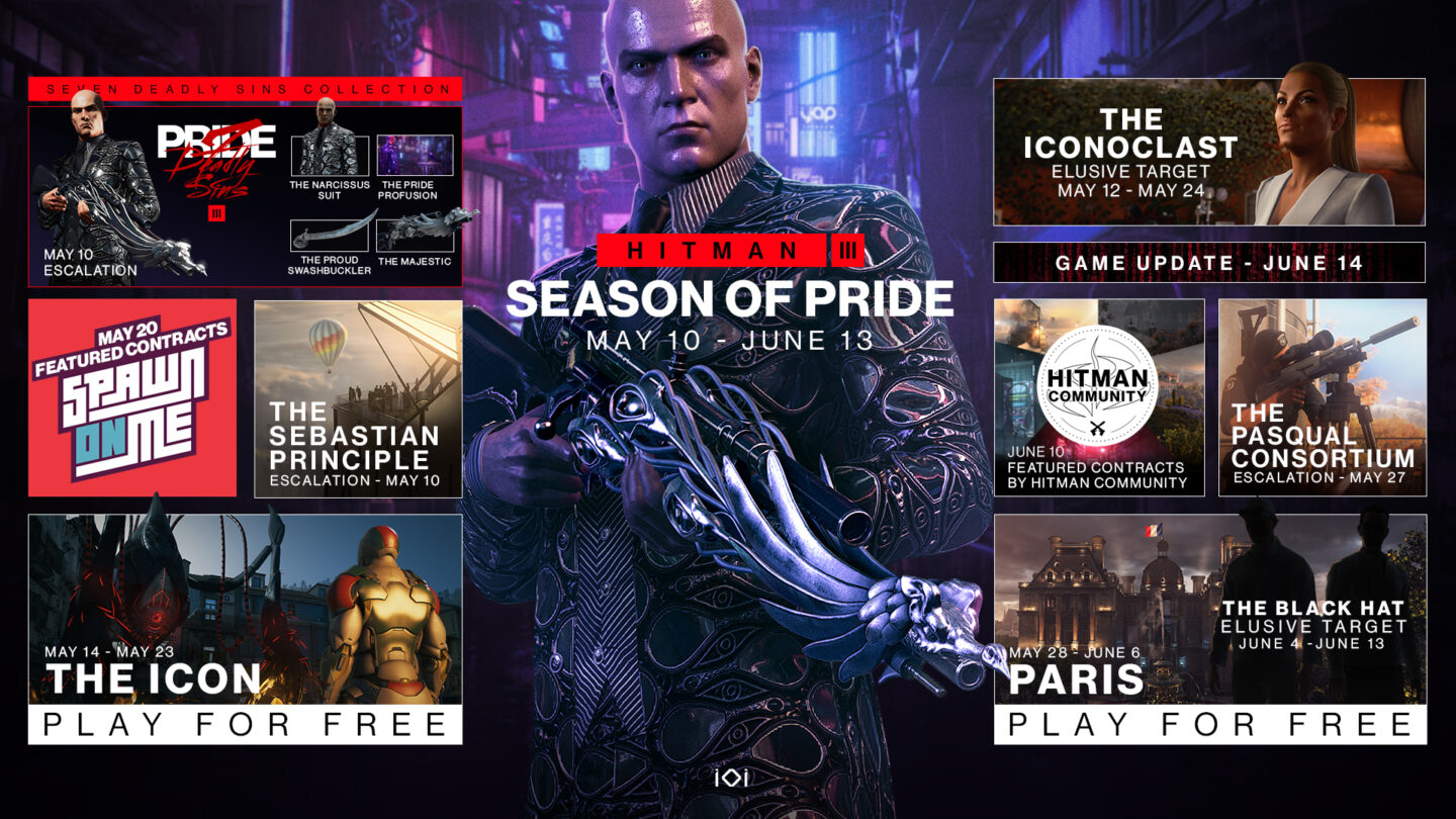 Hitman 3’s Season of Pride content roadmap has been revealed VGC