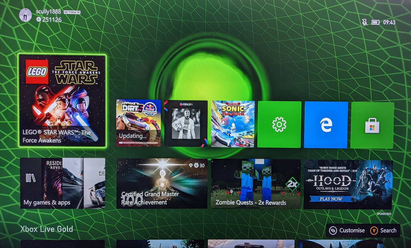 xbox series system update