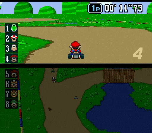 Mario tells that is the best moment to do a kart race on Make a GIF