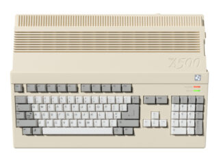 The next mini console is the Amiga 500, which comes with Worms and Chaos Engine