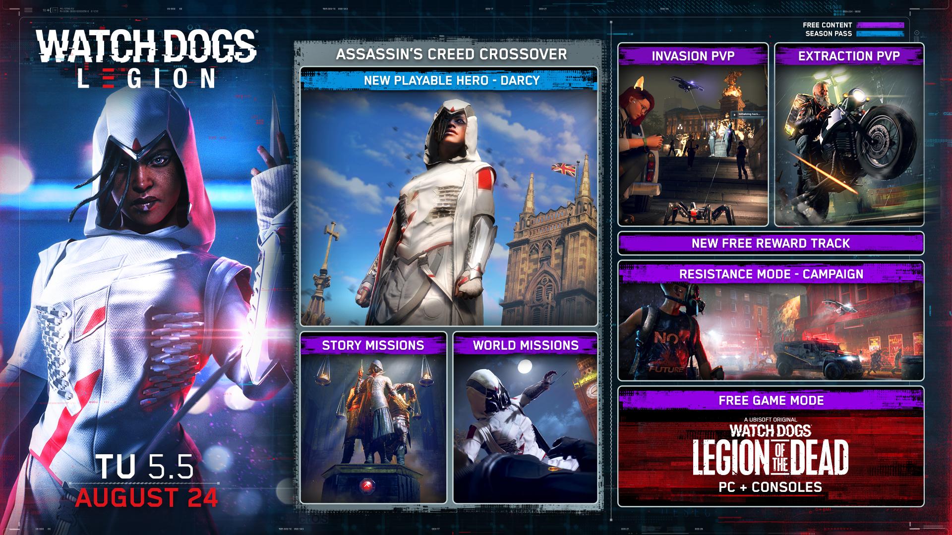 Watch Dogs: Legion Assassin's Creed Crossover and Title Update 5.5