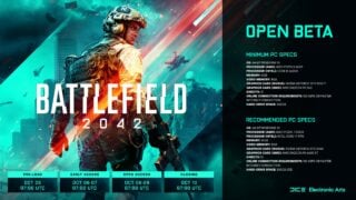 Battlefield 2042 PC requirements revealed ahead of October’s beta
