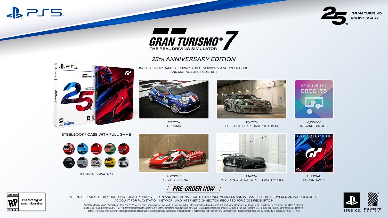 Gran Turismo 7 + Gran Turismo Sport Hits - PS4