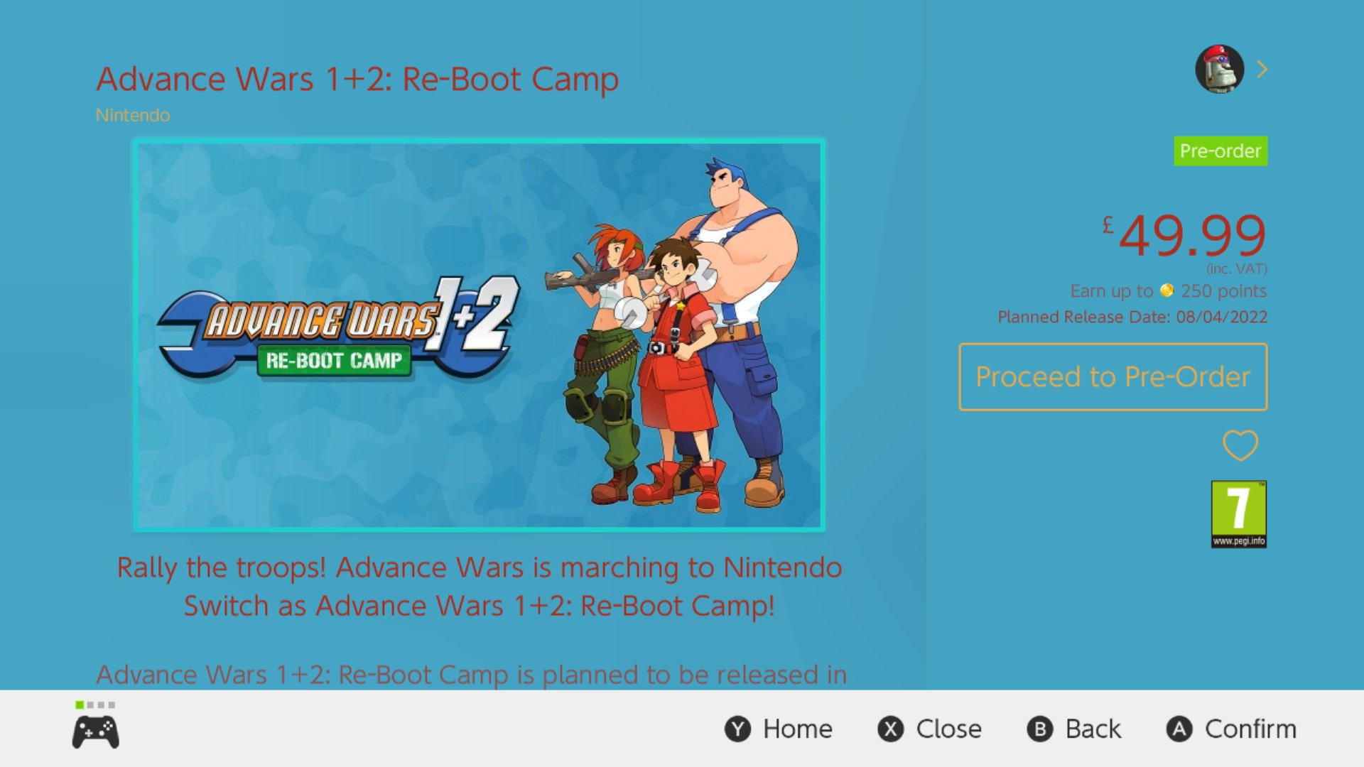 Nintendo Switch 'Advance Wars 1+2: Re-Boot Camp' Release Date, New