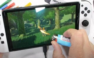 Switch OLED durability test rates its screen 2/10 for scratch protection