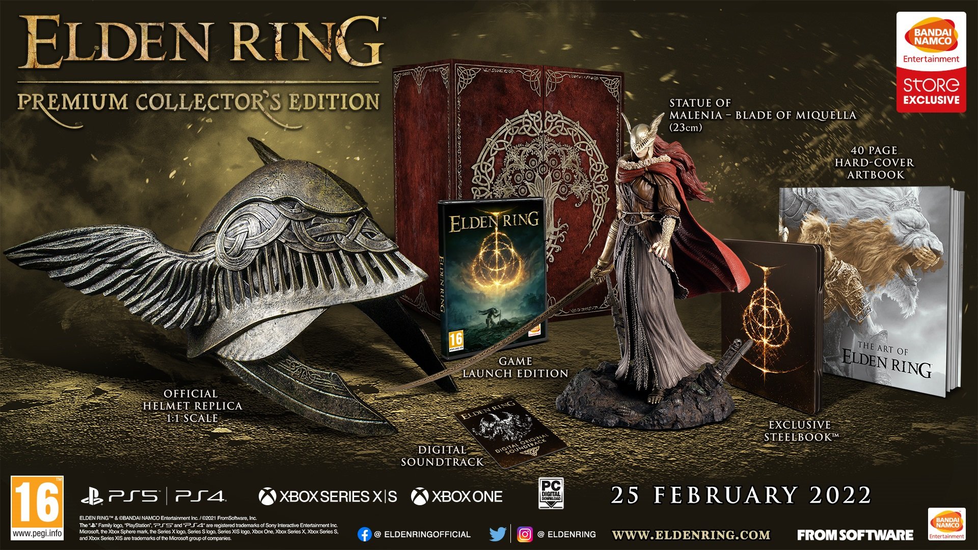  Elden Ring Launch Edition (PS4) : Video Games