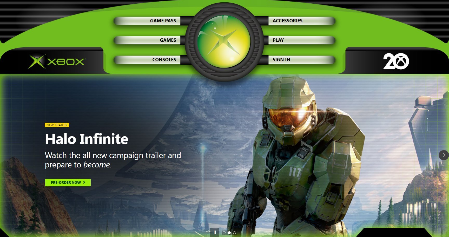 arrebatar yo cooperar Xbox's website has been given a new look inspired by the original Xbox | VGC