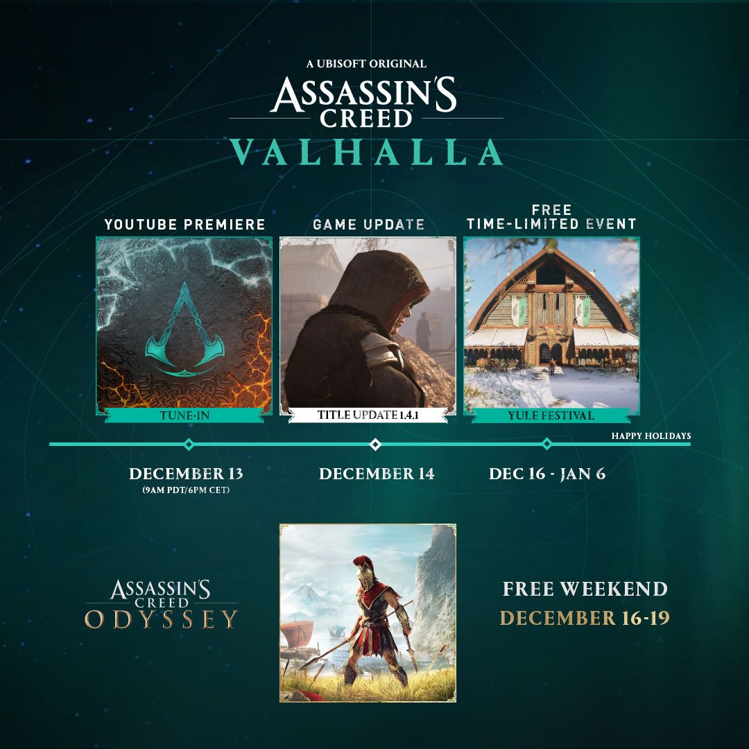 Gnide pause bille Assassin's Creed Valhalla and Odyssey crossover story DLC launches this  week | VGC