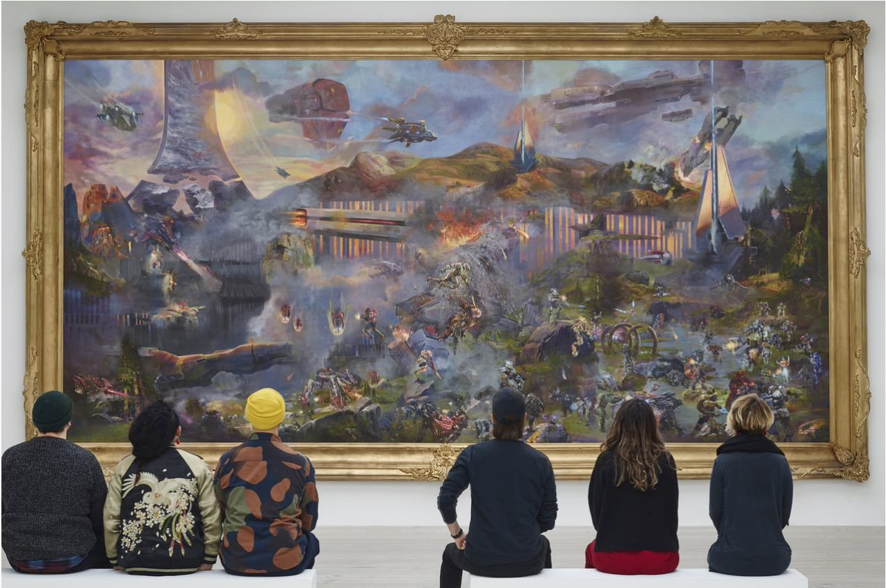 Xbox Celebrates Halo Launch Day With Artwork In London s Saatchi 
