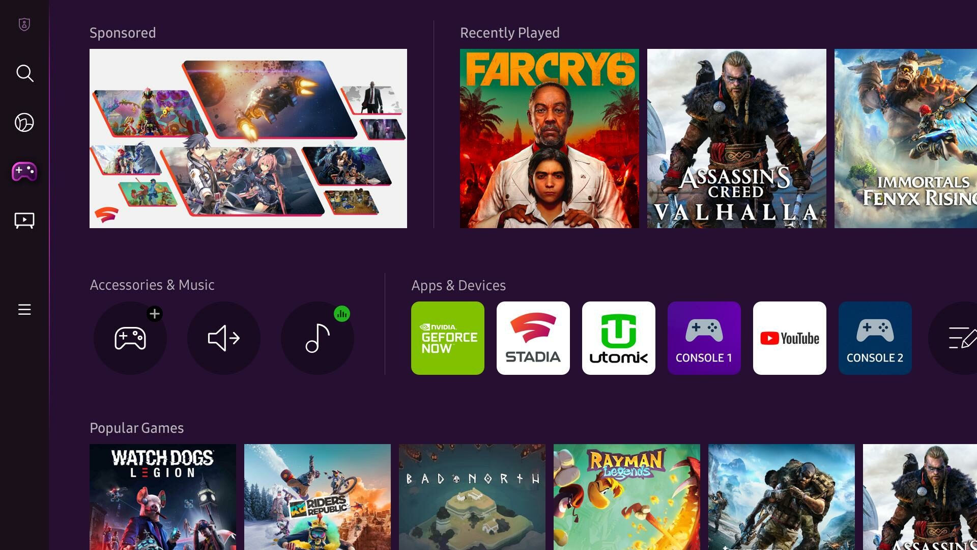 TVs antigas da Samsung recebem apps de jogos Xbox e GeForce Now