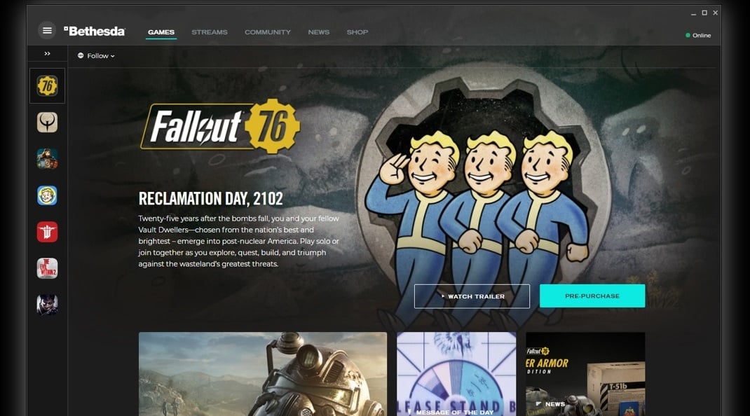 Bethesda is closing its PC game launcher and moving to Steam | VGC