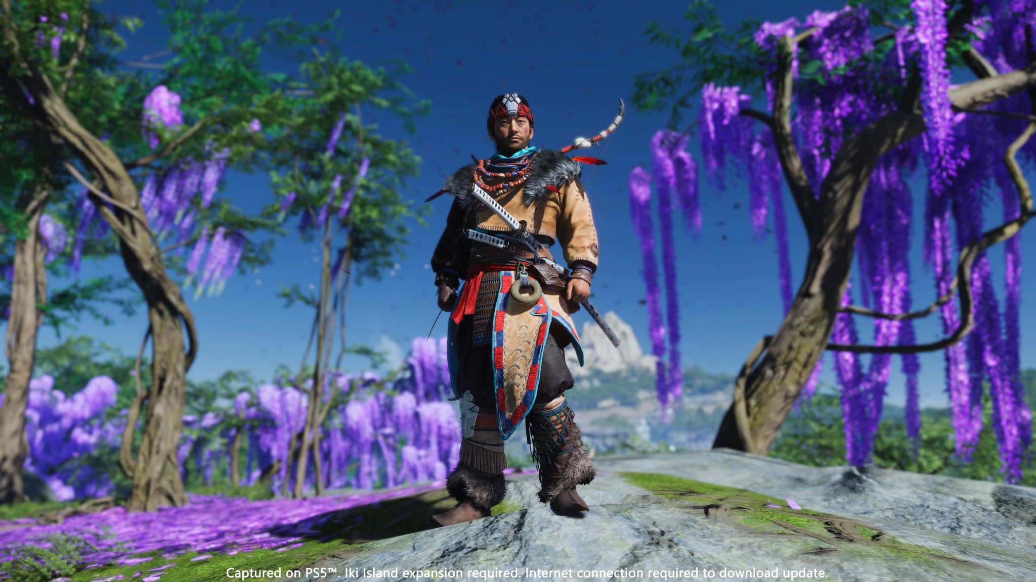 A new Ghost of Tsushima Director's Cut update adds Horizon-themed armour