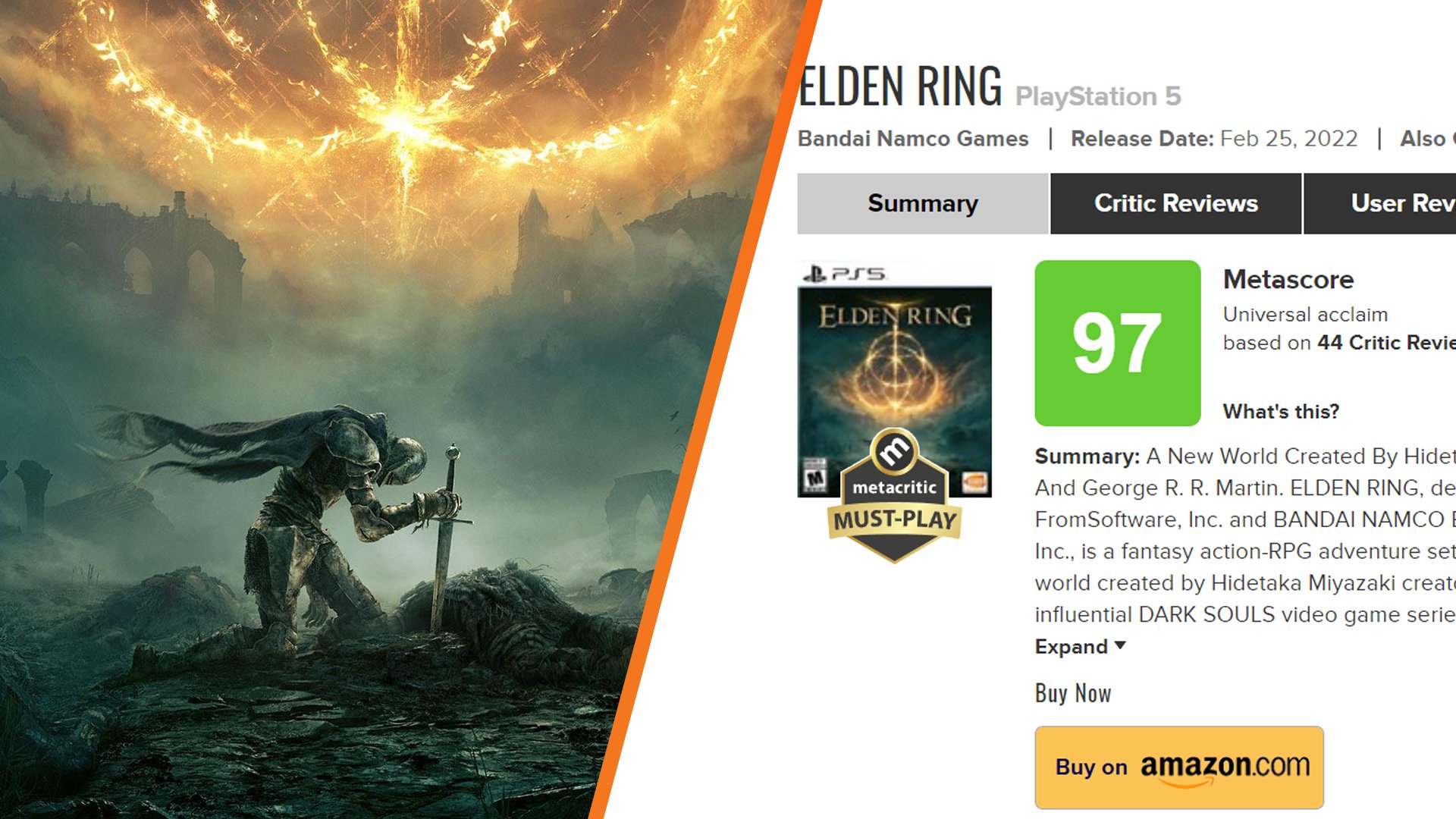 Metacritic elden ring Elden Ring: