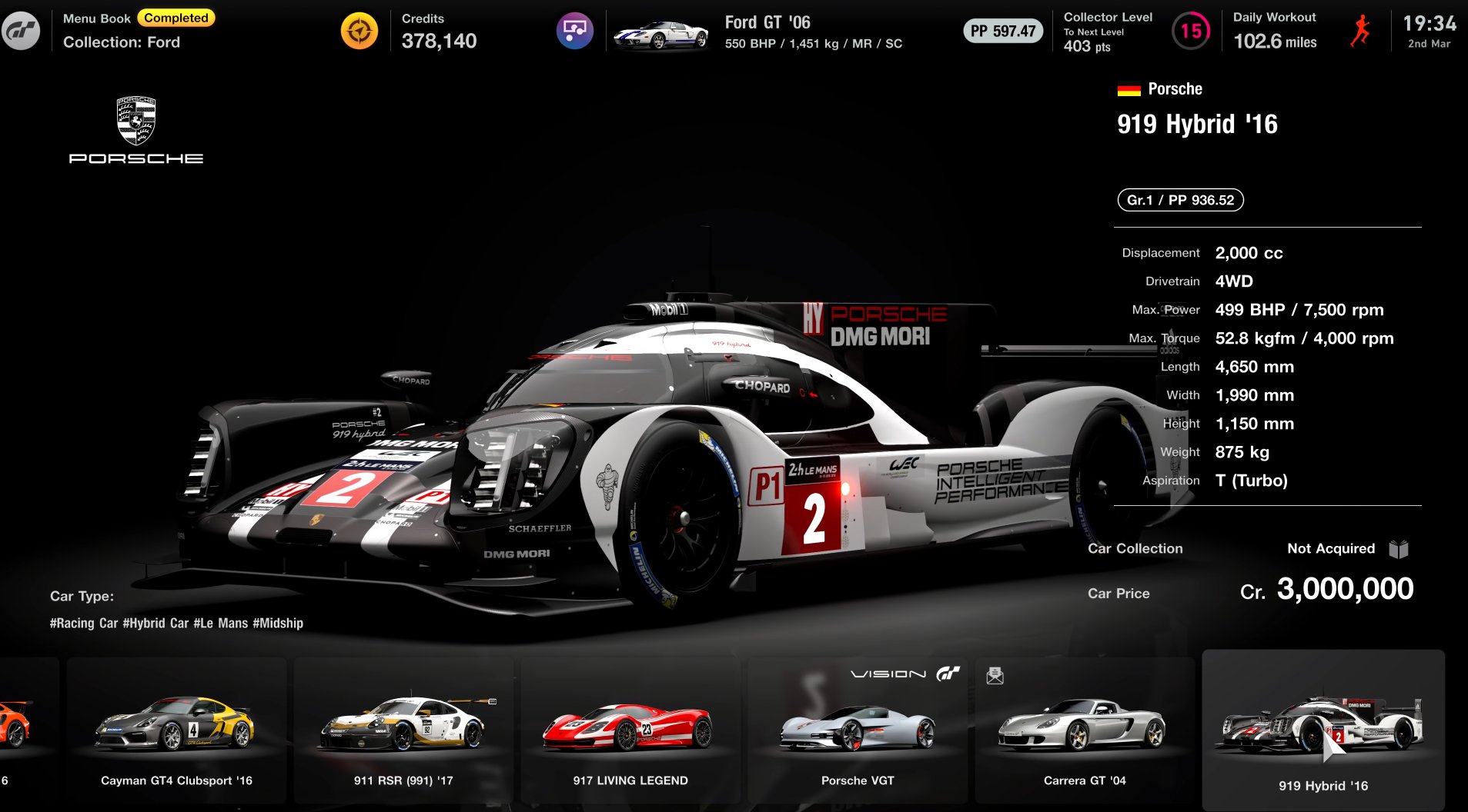 Gran Turismo - There's some legendary cars to choose from