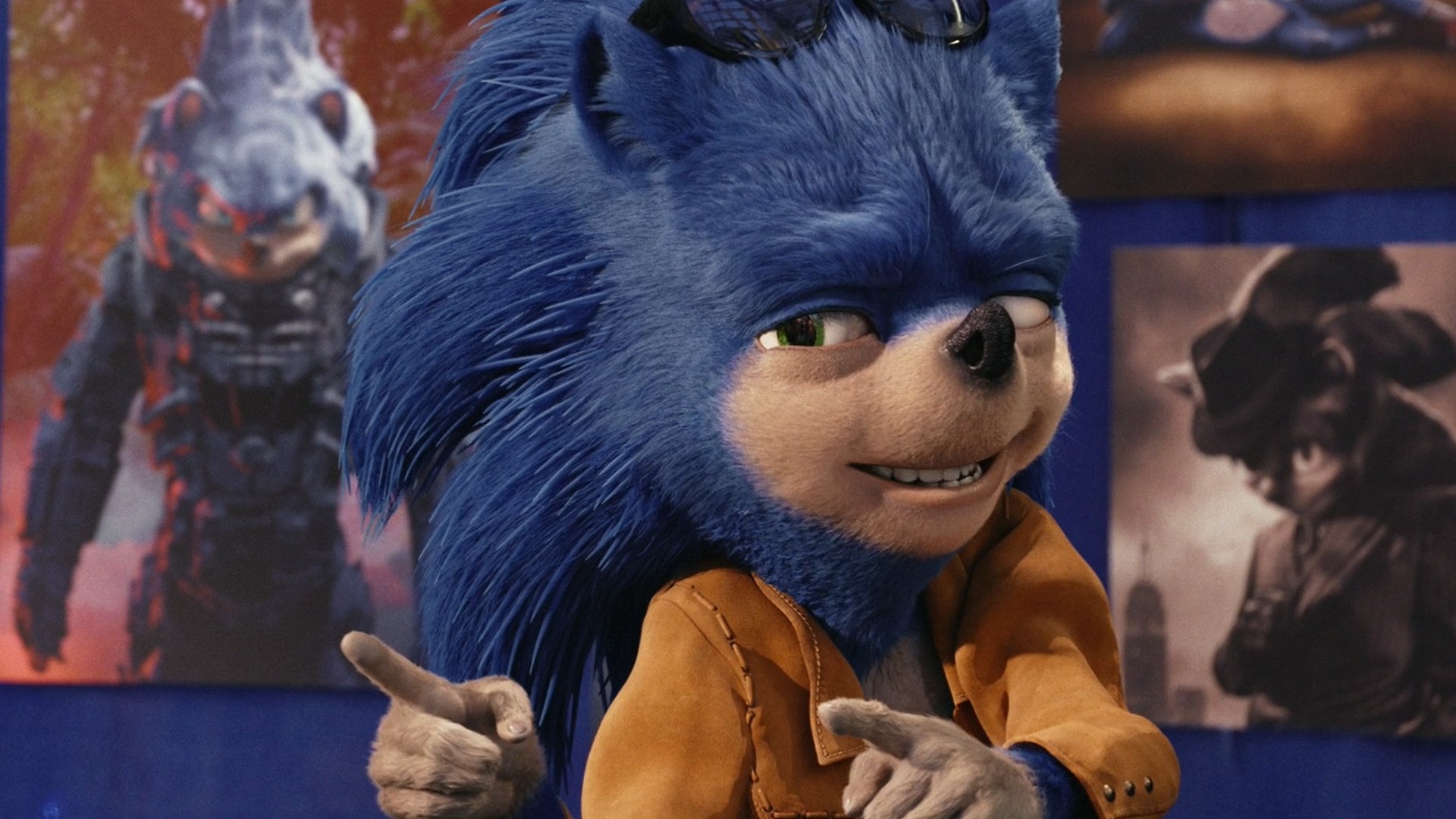 The scrapped 'Ugly Sonic' movie design has a cameo in the new Chip