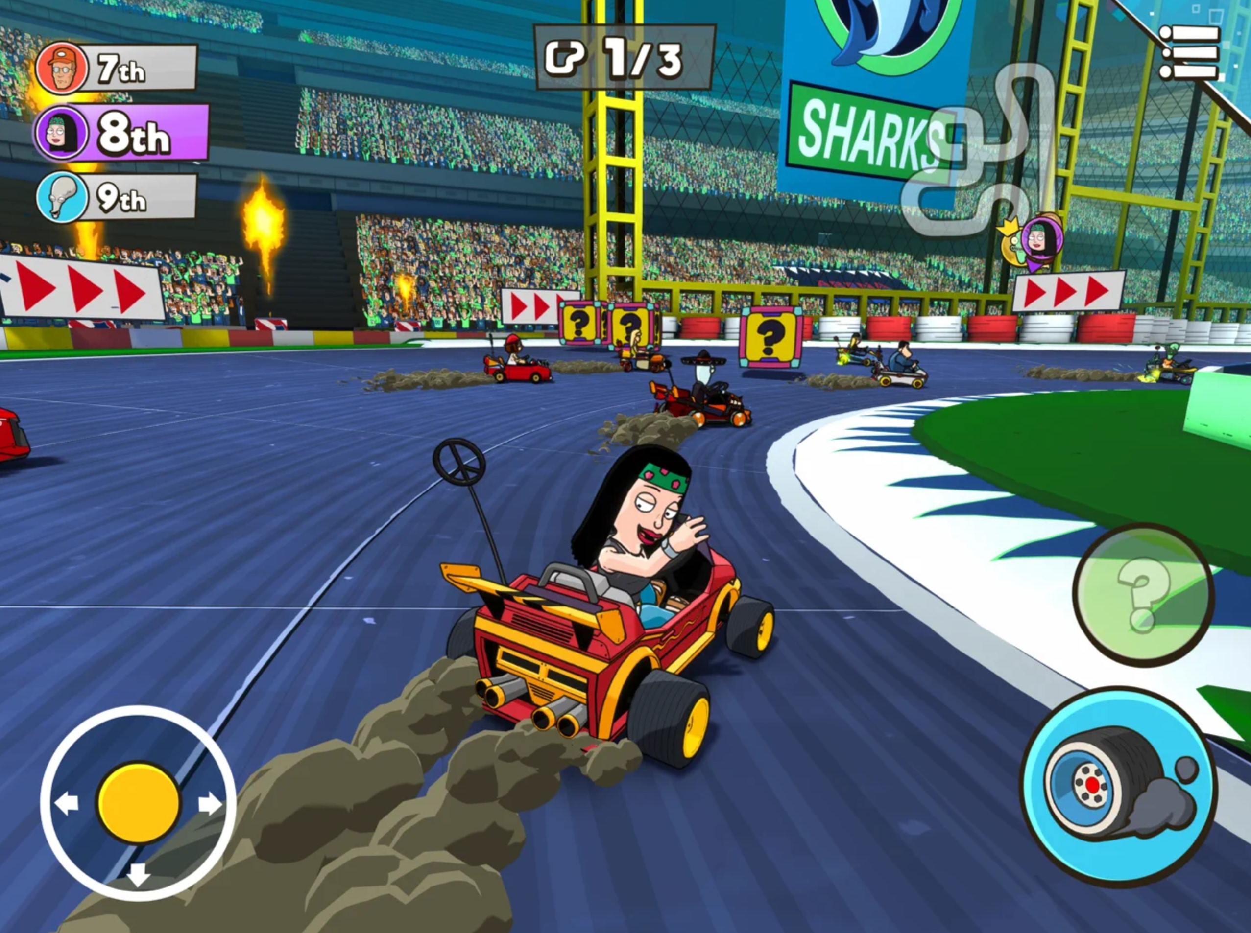 Finally, there's a King of the Hill kart racing game