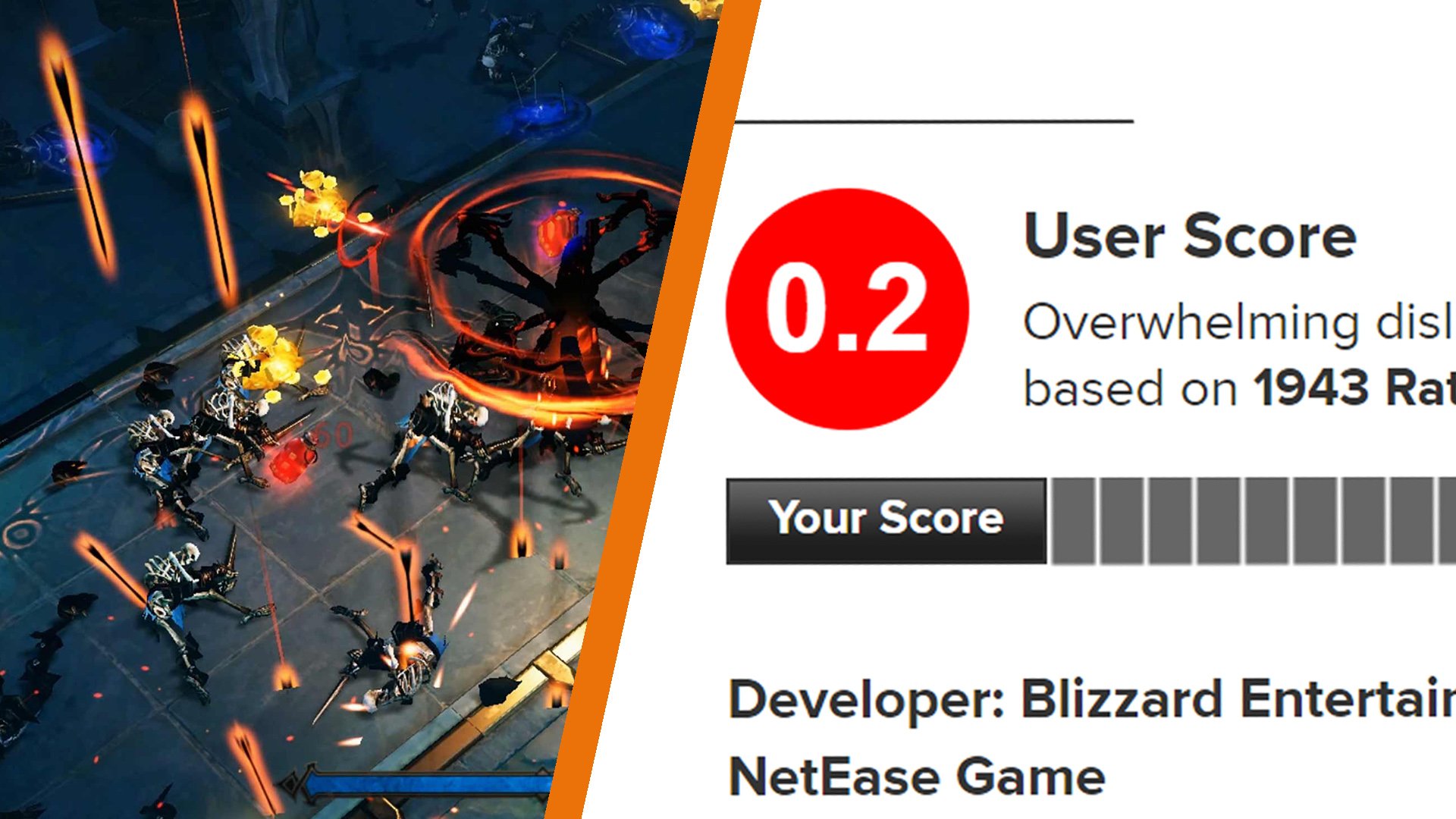 Diablo Immortal faces a backlash as Metacritic user score drops to  Blizzard's third lowest ever