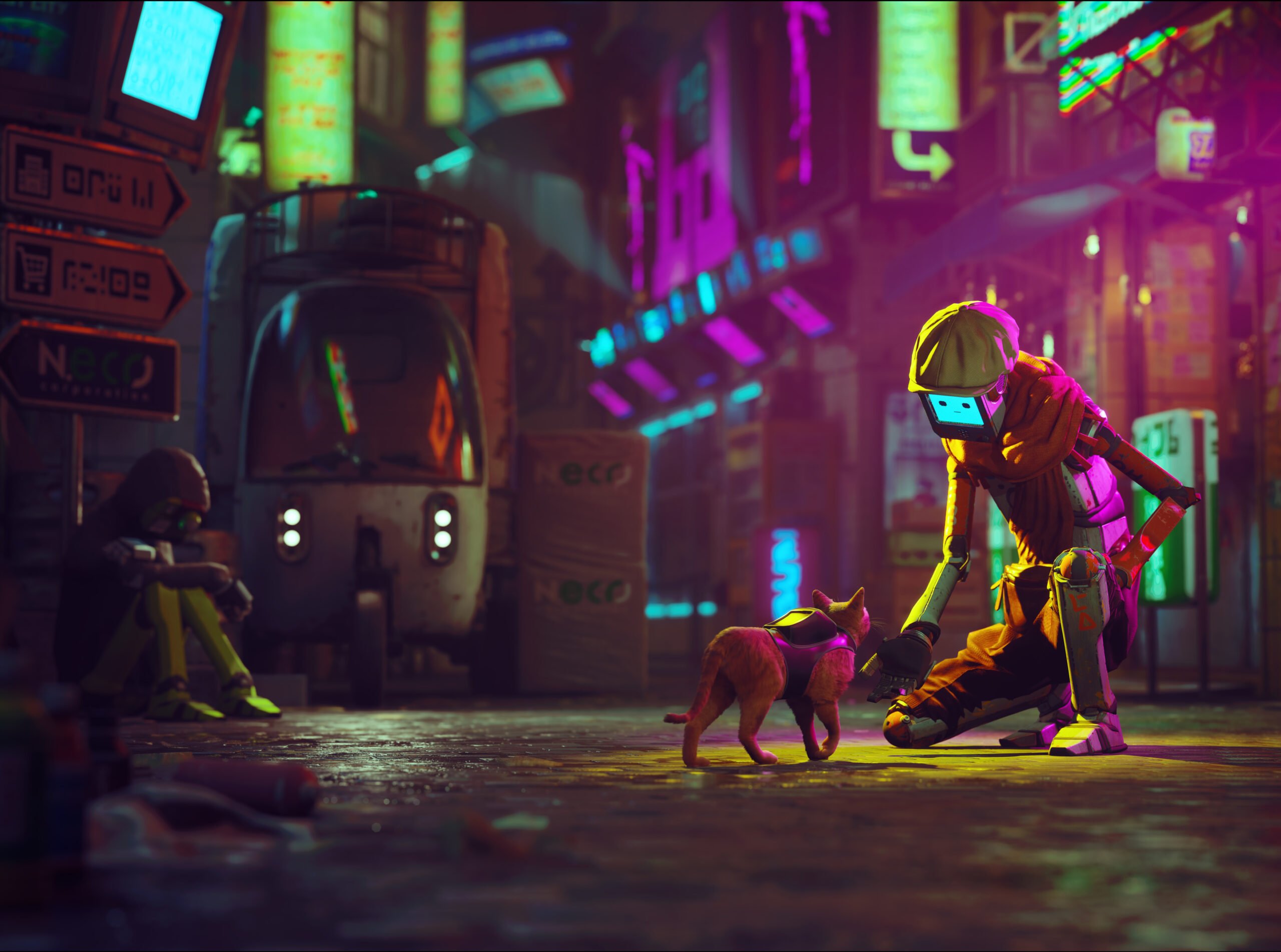 Cyberpunk Cat Game Stray Coming July 19, Will Be Free Through PlayStation  Plus' Higher Tiers - GameSpot