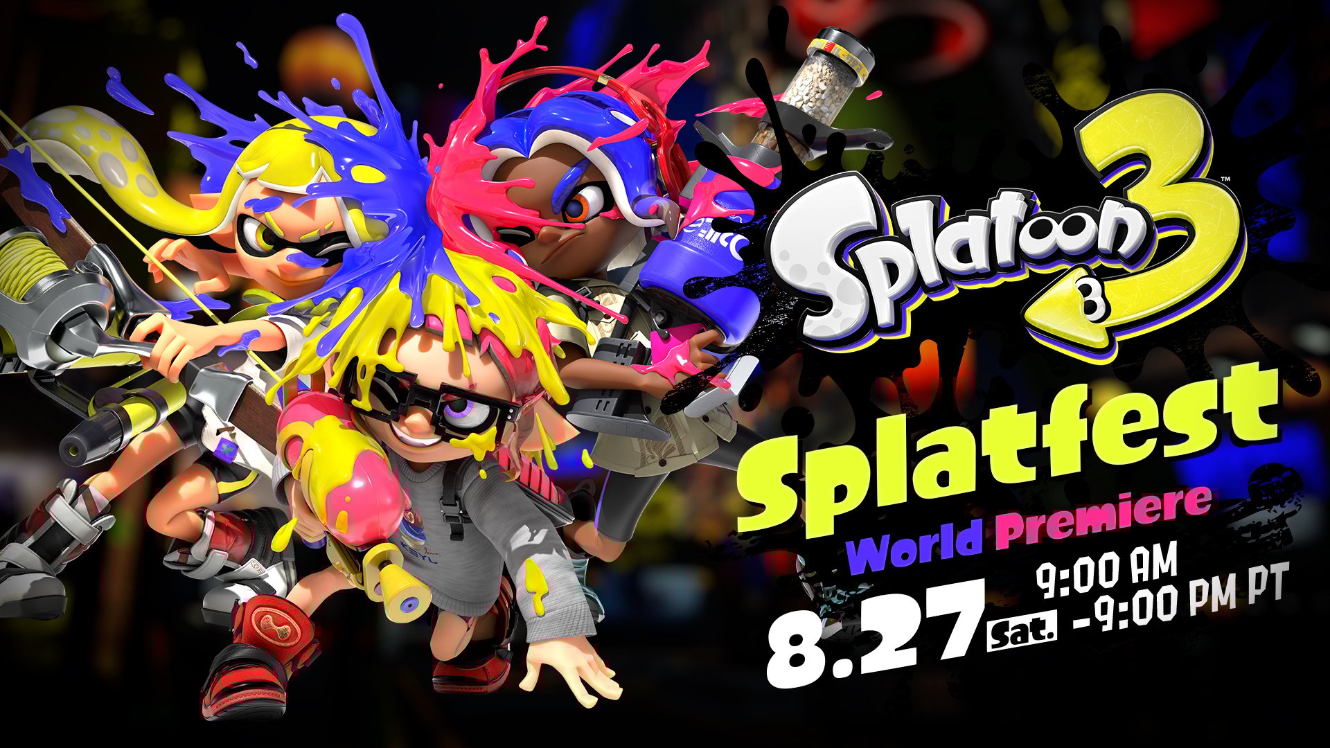 Splatoon 3 will host a free prerelease 3way Splatfest in late August