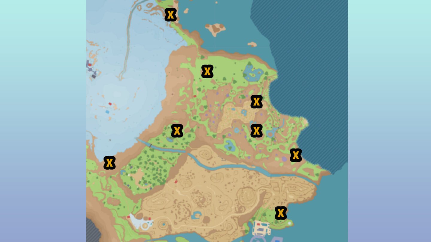 Chi Yu Pokemon location All 8 blue stake locations Pokemon Scarlet and