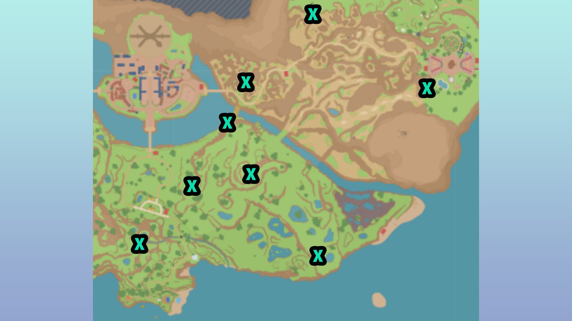 Wo Chien Pokemon Location All 8 Purple Stake Locations Pokemon Scarlet