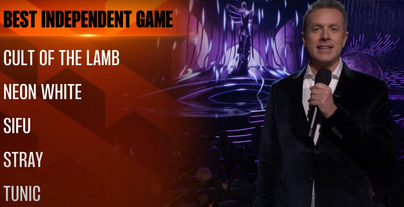 The Game Awards on X: HUGE win for Stray they've just won Best Independent  Game! @hkdevblog @A_i #TheGameAwards  / X