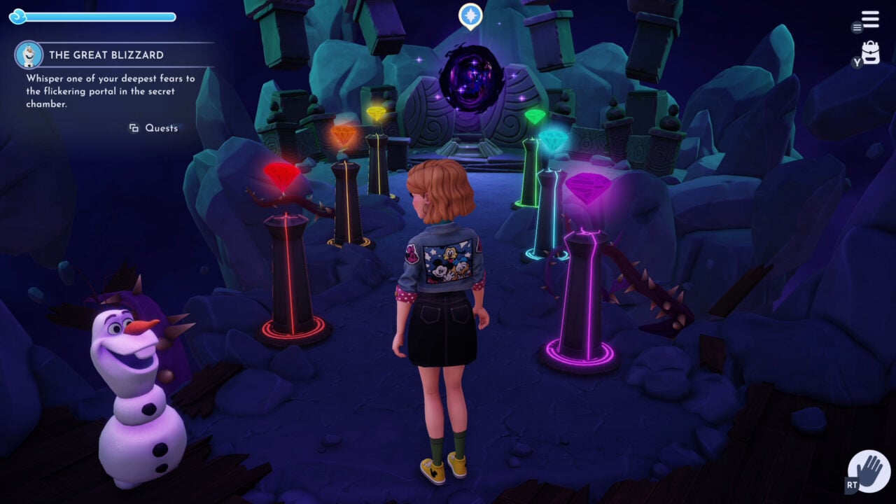Disney Dreamlight Valley Secret Chamber gem puzzle solution VGC