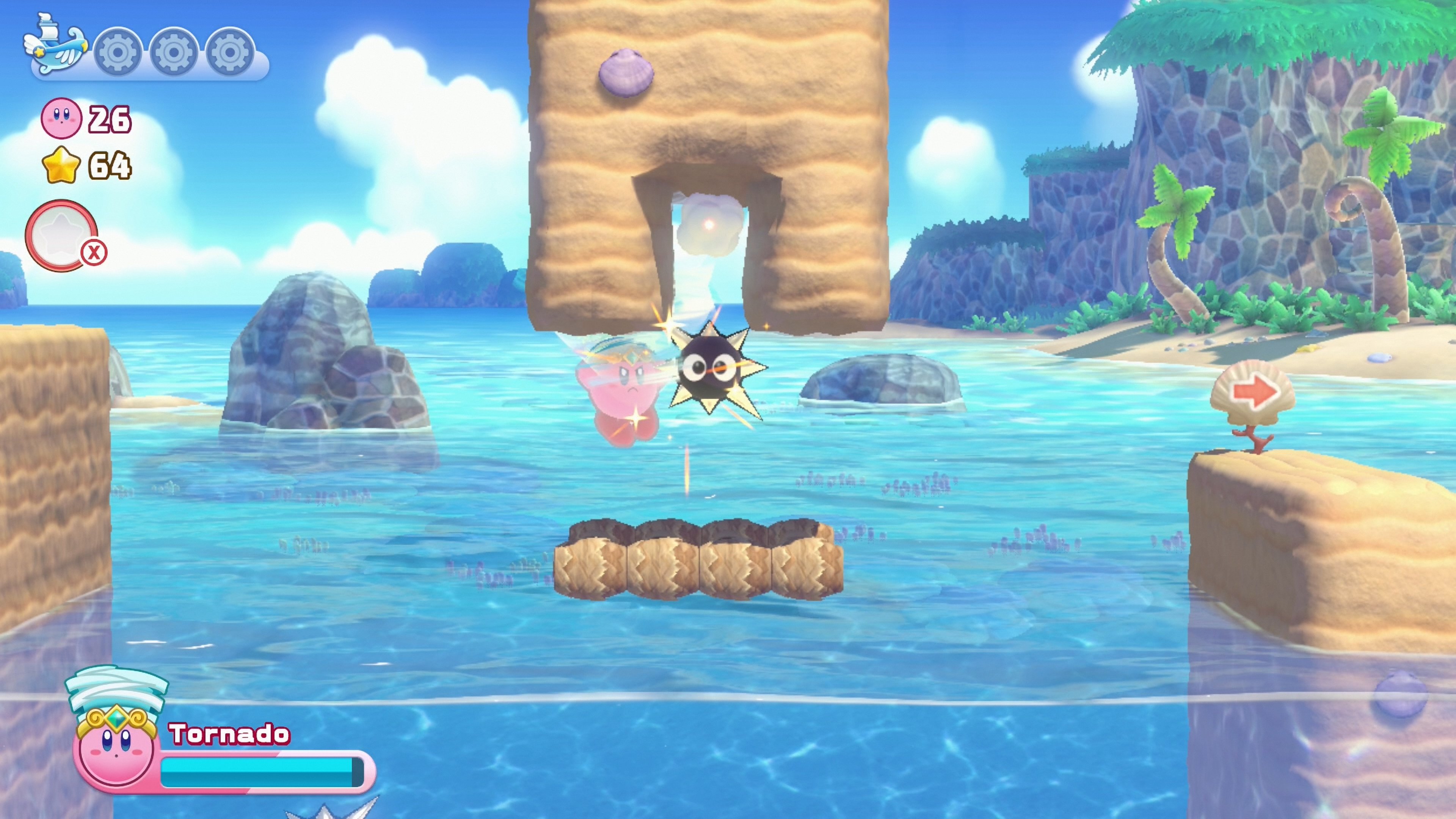 Kirby's Return to Dream Land Deluxe Energy Spheres: Level 3 Onion Ocean  locations