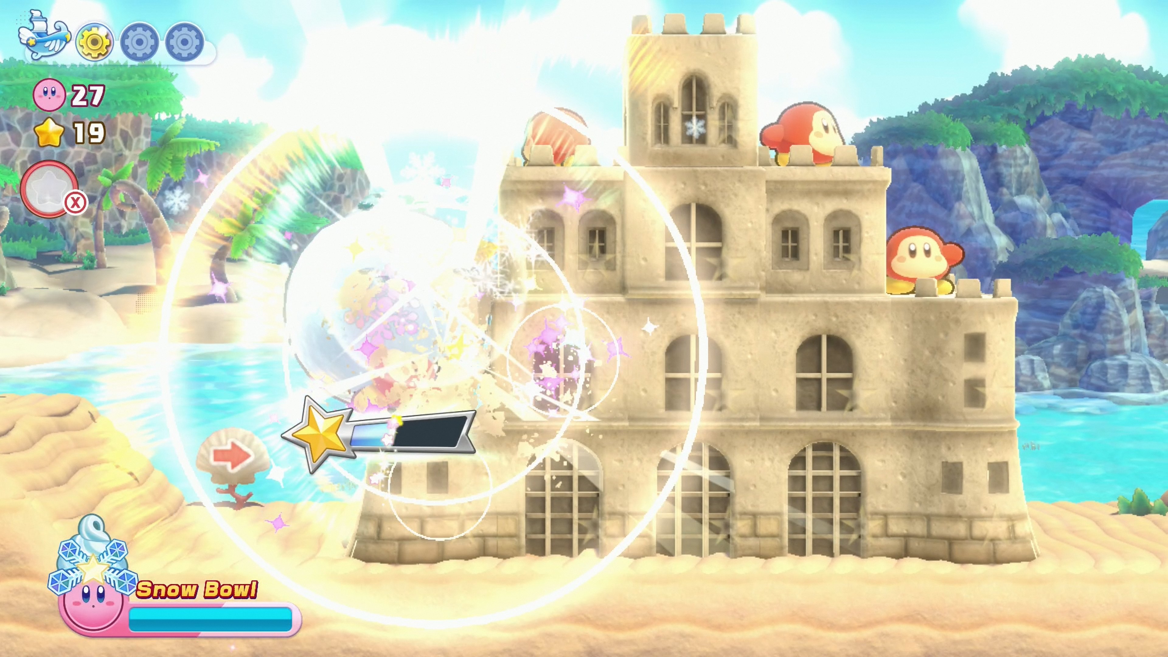 Kirby's Return to Dream Land Deluxe Energy Spheres: Level 3 Onion Ocean  locations