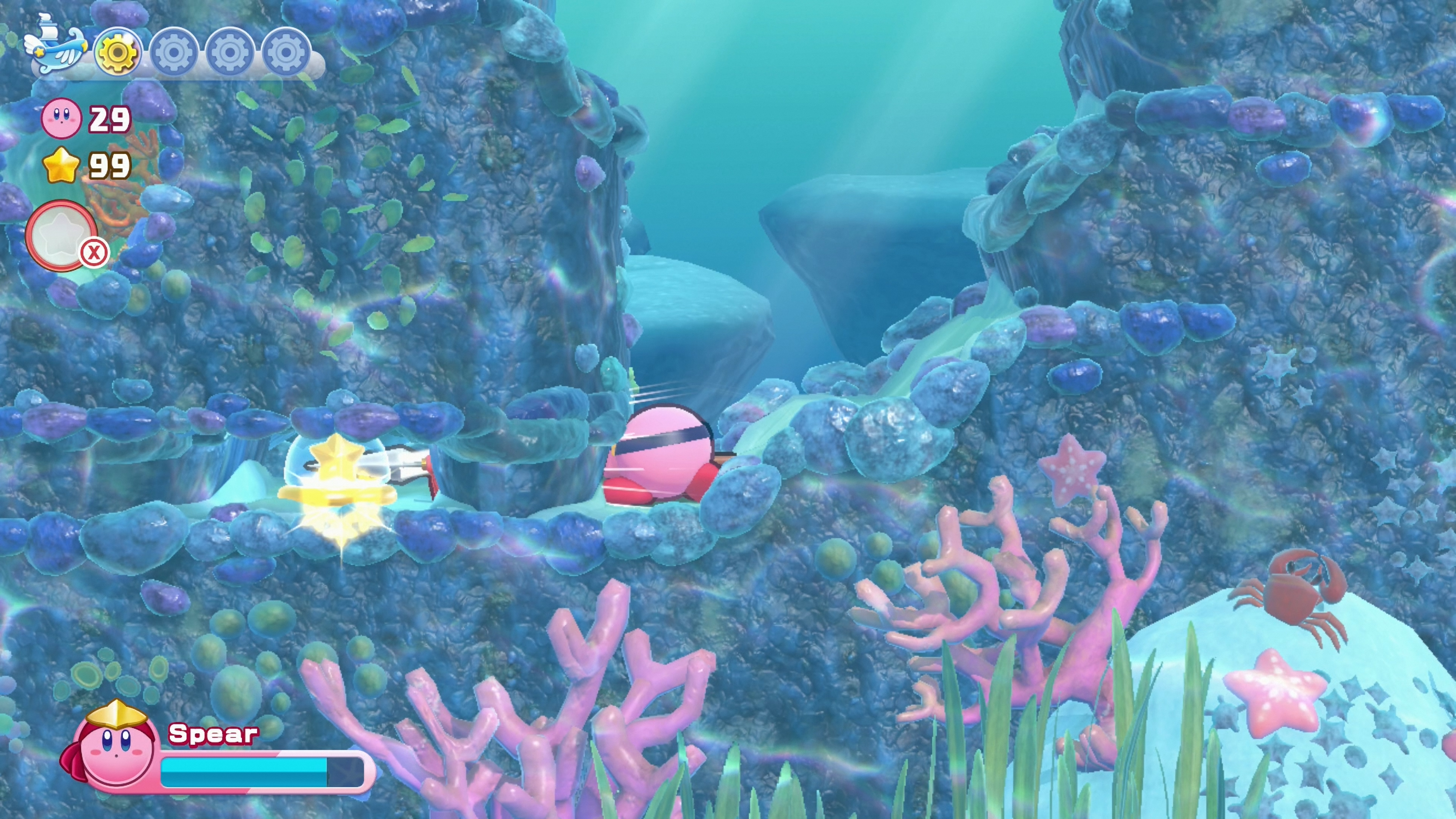 Kirby's Return to Dream Land Deluxe Energy Spheres: Level 3 Onion Ocean  locations