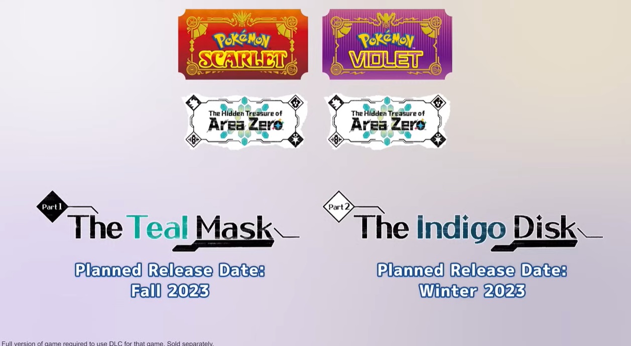 Pokemon Scarlet / Pokemon Violet reveal Hidden Treasures of Area Zero DLC