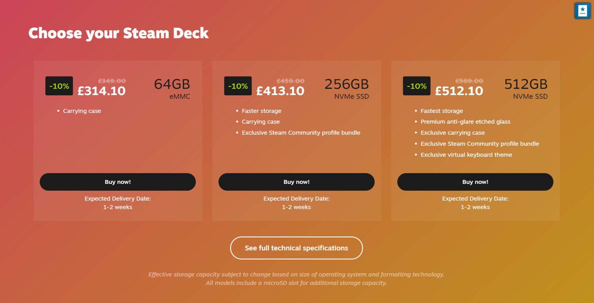 Steam Deck gets its first ever discount as part of the Steam Spring