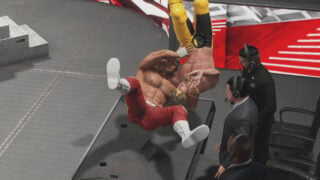 WWE 2K23: How to put your opponent through the announce table