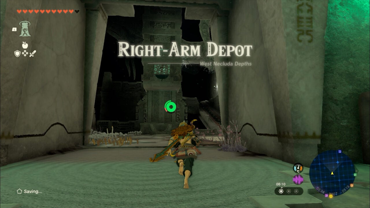 Zelda Right Arm Depot Guide VGC