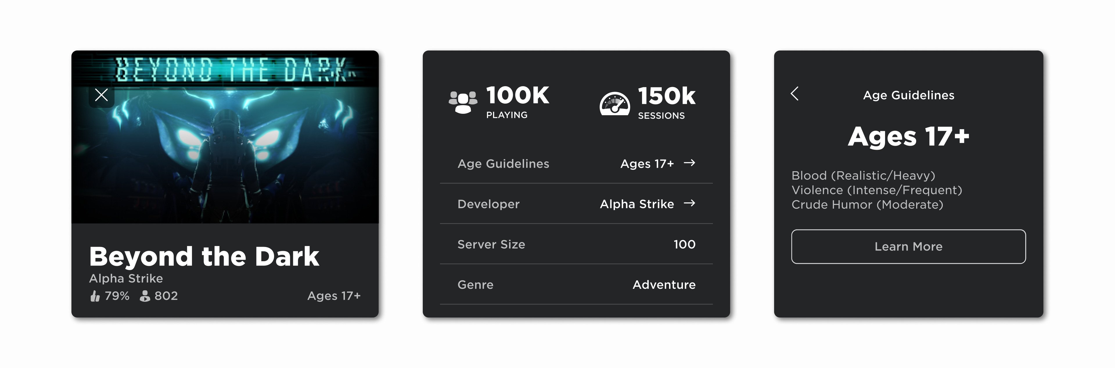 The ROBLOX Platform on Web (Under-13 Player Experience) is