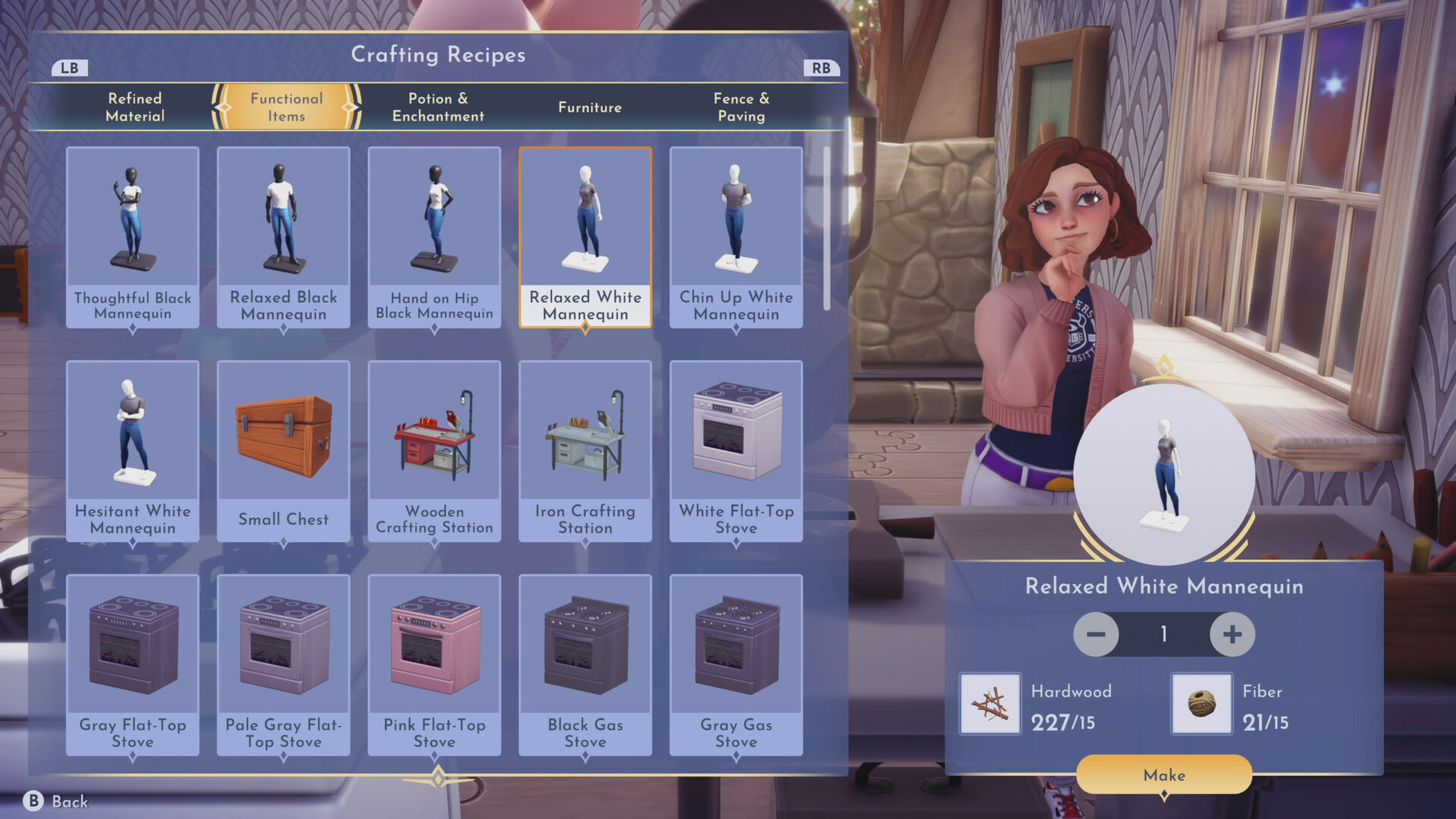 Disney Dreamlight Valley How to add mannequins and dress them VGC