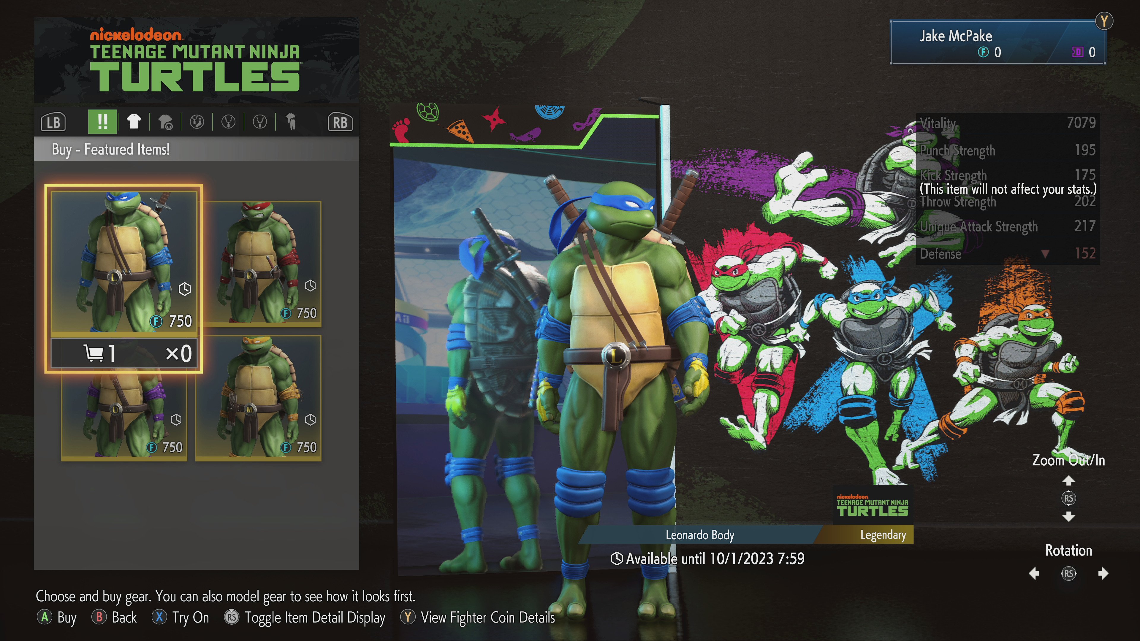 How much does the TMNT DLC cost in Street Fighter 6?